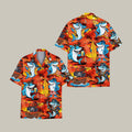 Surfing Shark Hawaiian Shirt Funny Pirate Shark Aloha Shirt Best Present For Shark Lovers - Otakuforge