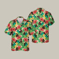 Summer Tropical Pattern Bigfoot Hawaiian Shirt Retro Aloha Shirt Unique Gift For Dad - Otakuforge