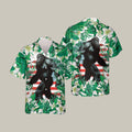 Tropical Leaves Bigfoot Hawaiian Shirts Animal Graphic Shirt Vintage Aloha Gift Idea - Otakuforge