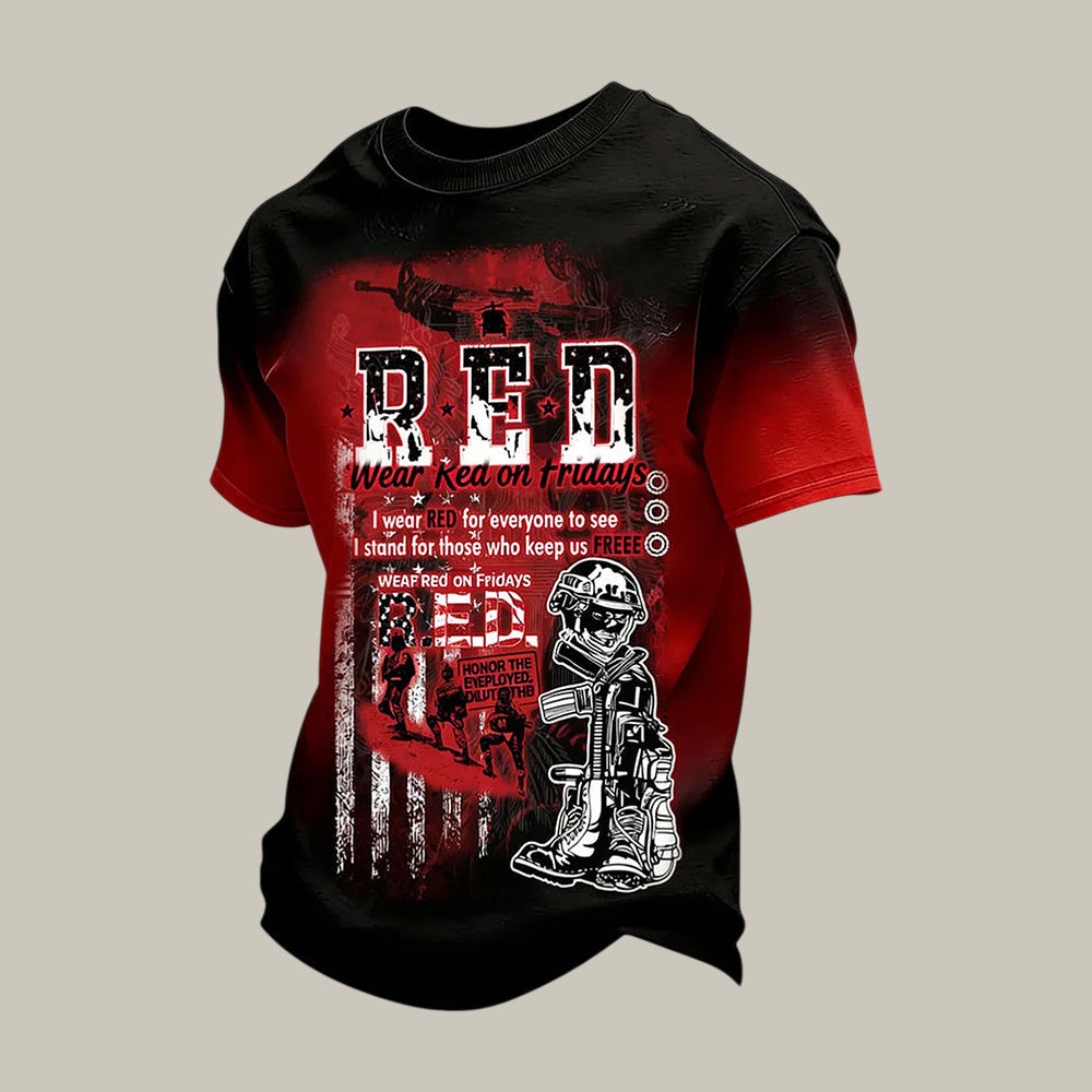 Red Friday Until They All Come Home T-Shirt American Flag Shirt Gift For Supporters - Otakuforge