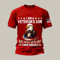 I Am A Veteran's Son Eagle T-Shirt American Flag Red Friday Shirt Memorial Day Gift - Otakuforge