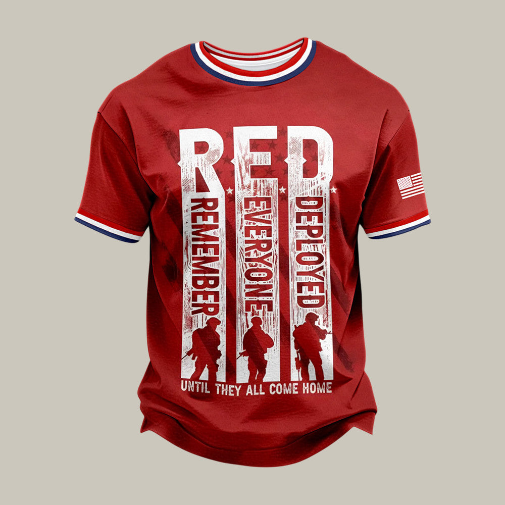 Red Friday Remember Everyone Deployed TS-hrit Until They All Come Home Clothes Gift For Supporters - Otakuforge