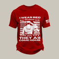I Wear Red On Friday T-Shirt Remember Everyone Deployed Shirt Present For Father - Otakuforge