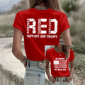 Red Friday Support Our Troops T-Shirt Remember Everyone Deployed Shirt Present For Wife - Otakuforge