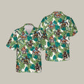 Tropical Skater Bigfoot Hawaiian Shirt Tropical Bigfoot Graphic Tee Unique Gift For Father's Day - Otakuforge