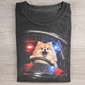 Pomeranian Driving Car Vintage Graphic T-Shirt Funny Dog Meme Shirts Gifts For Friends - Otakuforge