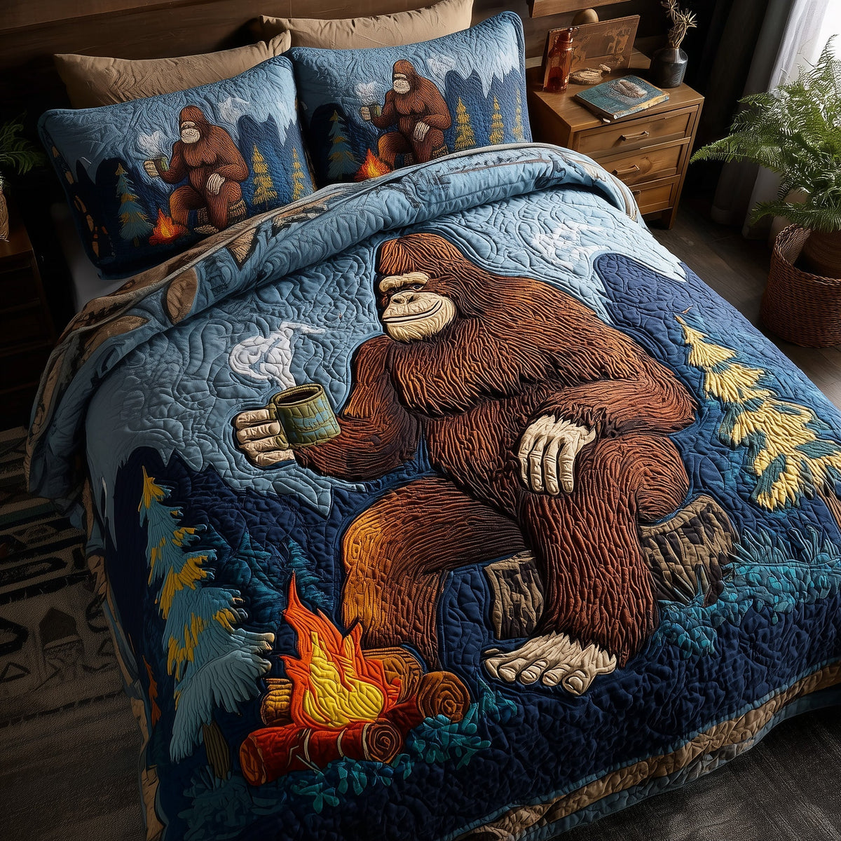 Bigfoot 3-Piece Quilted Bedding Set GFTONT1661