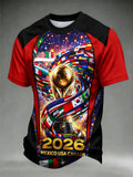 FIFA World Cup 2026 Merch Trophy Flags Shirt Gift For Sports Enthusiasts