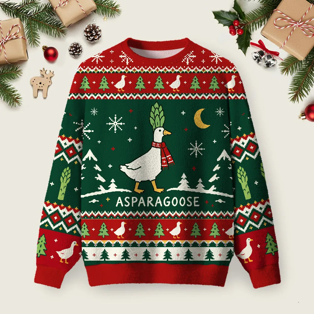 Asparagoose Ugly Christmas Sweater Family Christmas Clothes Xmas Party Attire Gifts.png