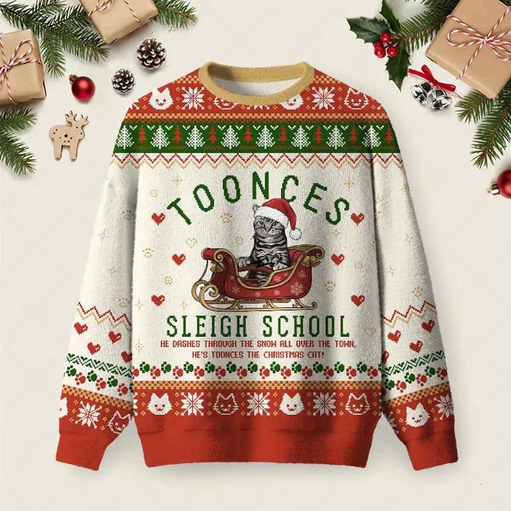 67 Toonces Sleigh School Ugly Christmas Sweater Winter Apparel Xmas Attire Gifts Ideas.jpeg