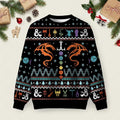 DND Dragon Dice Weapon Ugly Christmas Sweater Family Christmas Clothes Xmas Apparel.jpeg