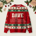 Dave Definition Funny Dave Ugly Christmas Sweater Warm Clothes Xmas Apparel Gifts.png