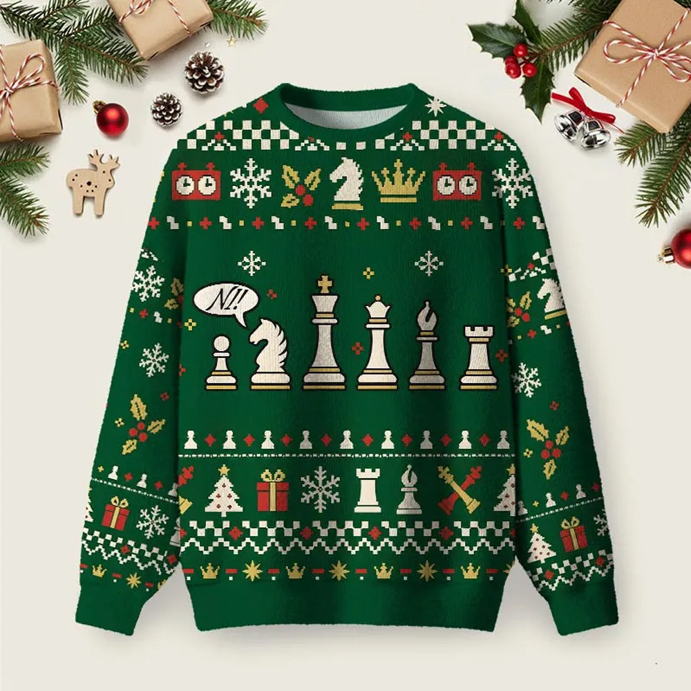 Christmas Checkmate Ugly Christmas Sweater Festive Clothing Xmas Outfits Ideas.png