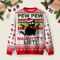 Cat Pew Pew Naughty List Ugly Christmas Sweater Xmas Party Outfits Christmas Clothes.jpeg