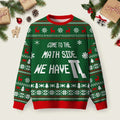 Come To The Math Side We Have PI Green Ugly Christmas Sweater Xmas Attire Gifts.png