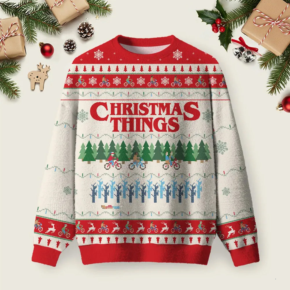 Christmas Thing Ugly Christmas Sweater Stranger Things Xmas Clothes Christmas Gifts.png