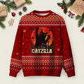 Black Cat Catzilla Ugly Christmas Sweater Christmas Vacation Clothing Cute Xmas Attire.jpeg