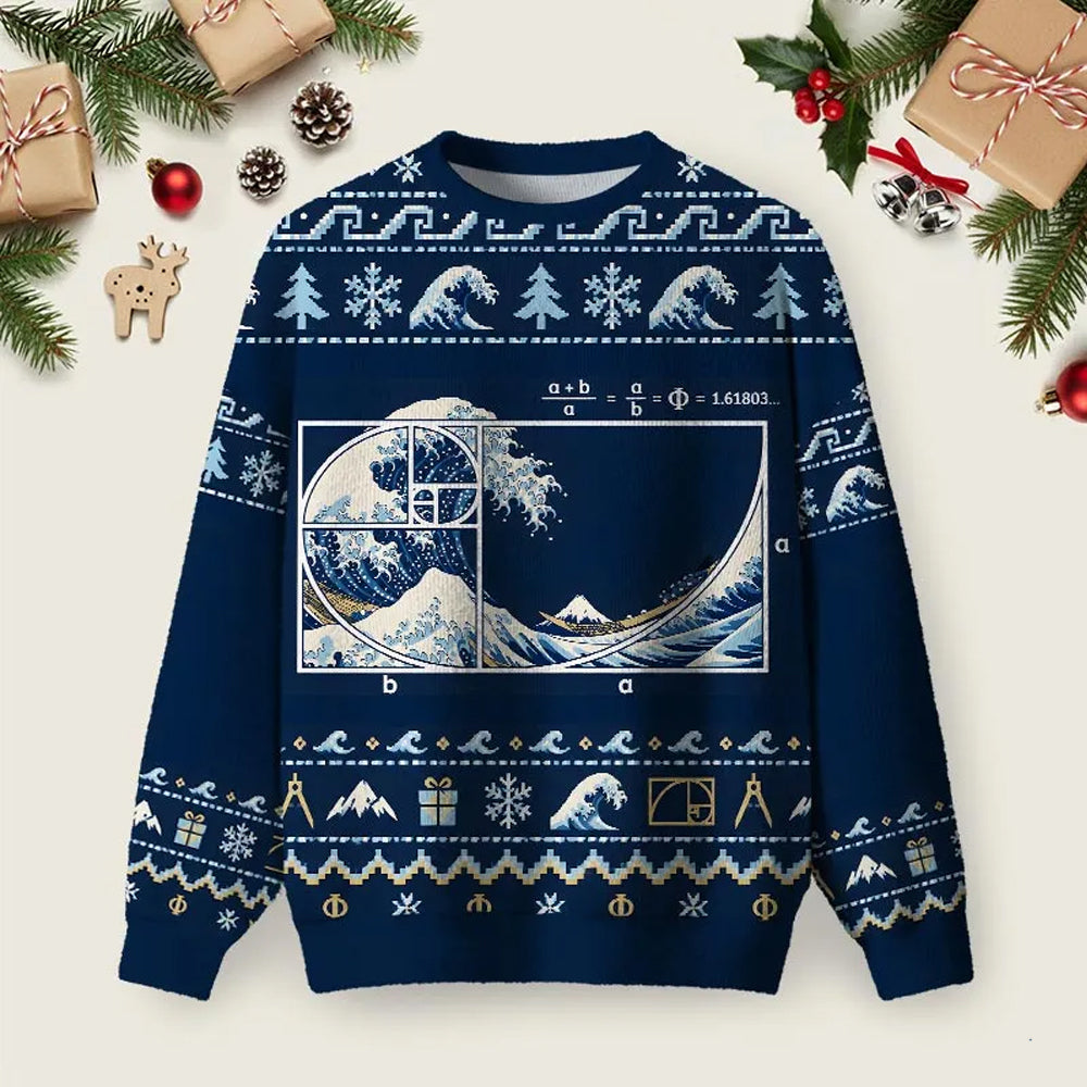 Christmas Moonlight Space Ugly Christmas Sweater Festive Clothing Xmas Apparel.png