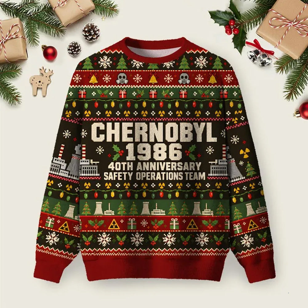 Chernobyl Safety Crew Ugly Christmas Sweater Chernobyl Winter Apparel Xmas Clothes Gifts.png