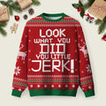 Look What You Did Home Alone Ugly Christmas Sweater Christmas Apparel Xmas Party Outfits Gifts
