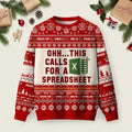 Ohh This Calls For A Spreadsheet Ugly Christmas Sweater Casual Christmas Outfits Xmas Gifts.jpeg
