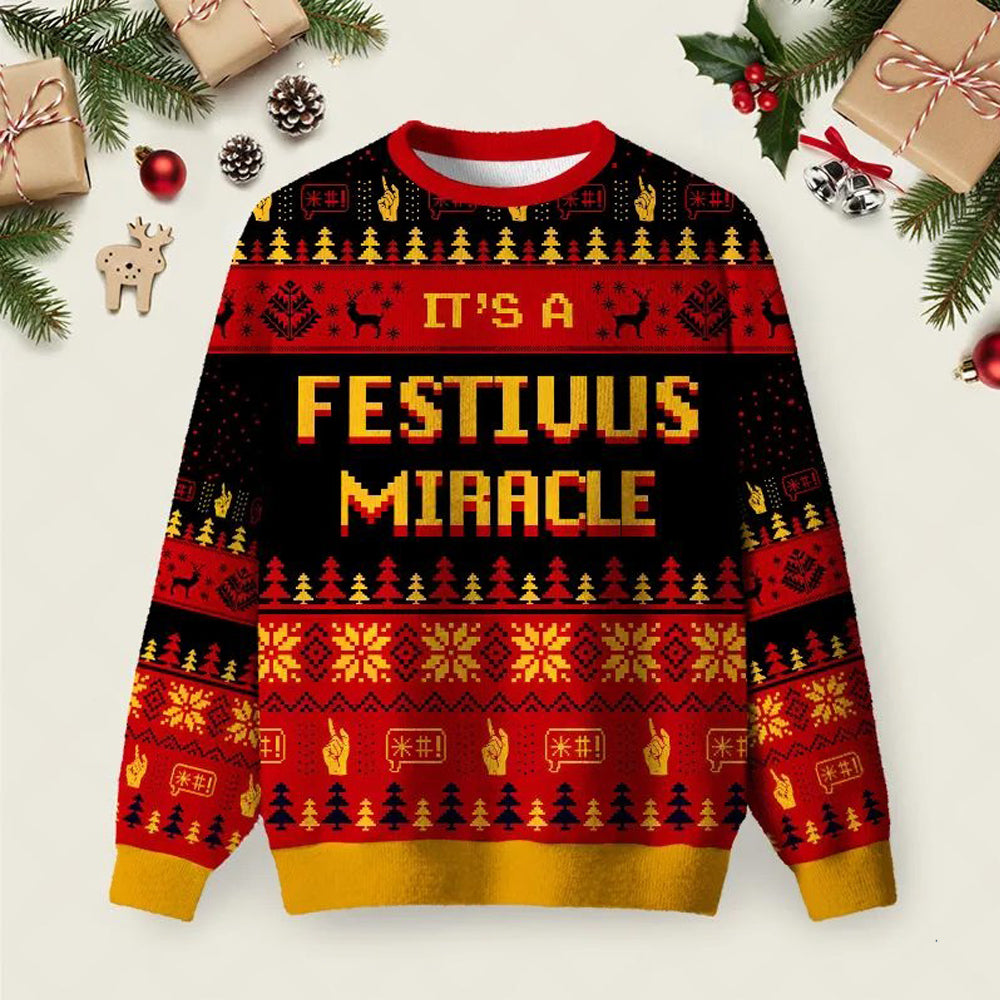 It_s A Festivus Miracle Ugly Christmas Sweater Xmas Party Outfits Winter Pullover Gifts.jpeg
