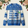 Ohh This Calls For A Document Ugly Christmas Sweater Festive Clothing Xmas Party Outfits.jpeg
