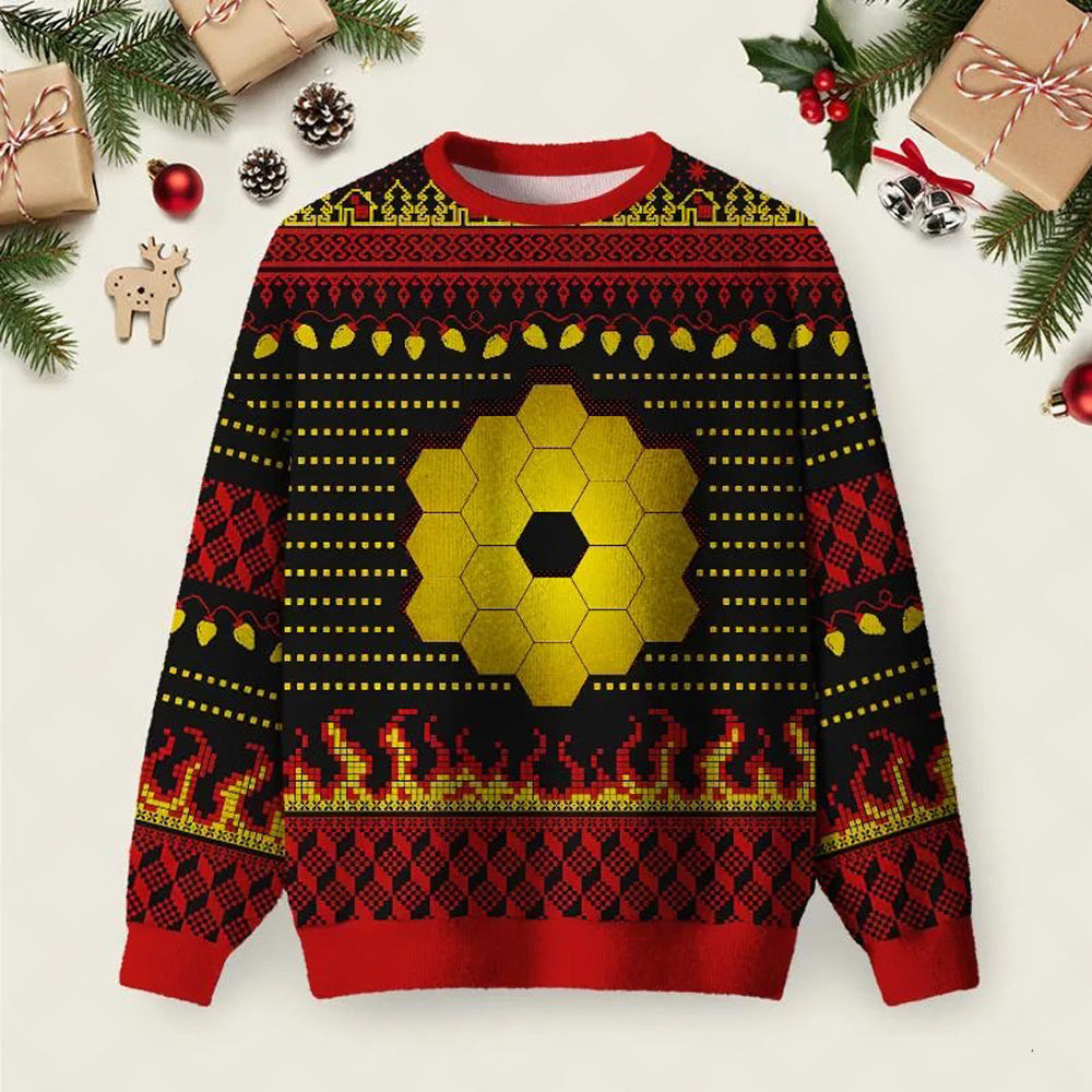 James Webb Space Telescope Ugly Christmas Sweater Winter Apparel Xmas Clothing Gifts.jpeg
