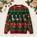 Holiday Goose Parade Ugly Christmas Sweater Festive Clothing Christmas Apparel Gifts.png