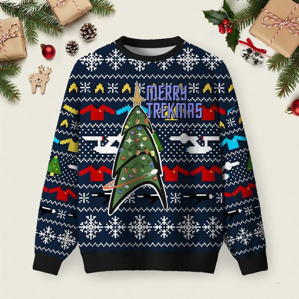 Merry Trekmas Ugly Christmas Sweater Christmas Party Clothes Xmas Presents Ideas.jpeg