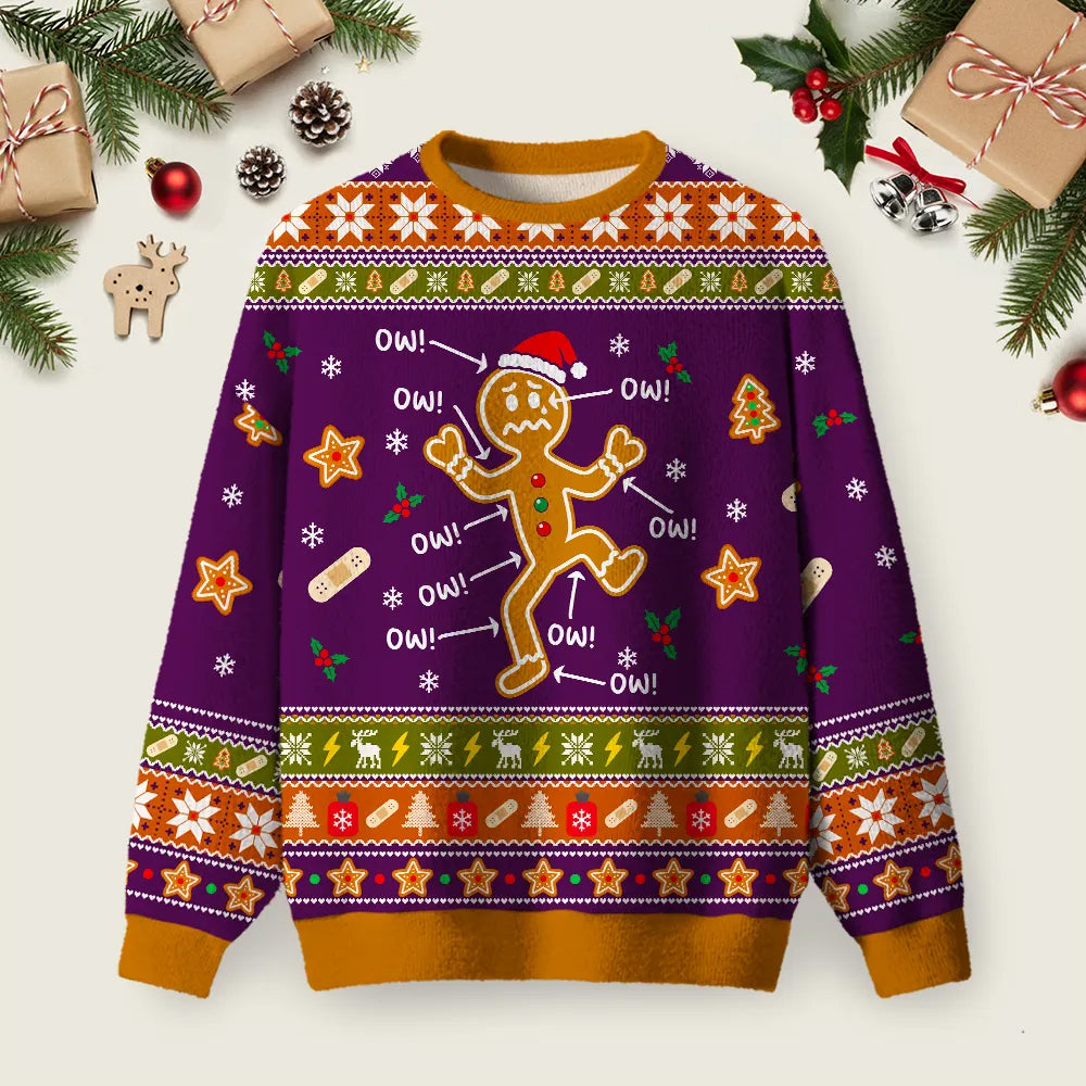 Funny Sore Gingerbread Ugly Christmas Sweater Festive Apparel Xmas Attire Christmas Gifts.png