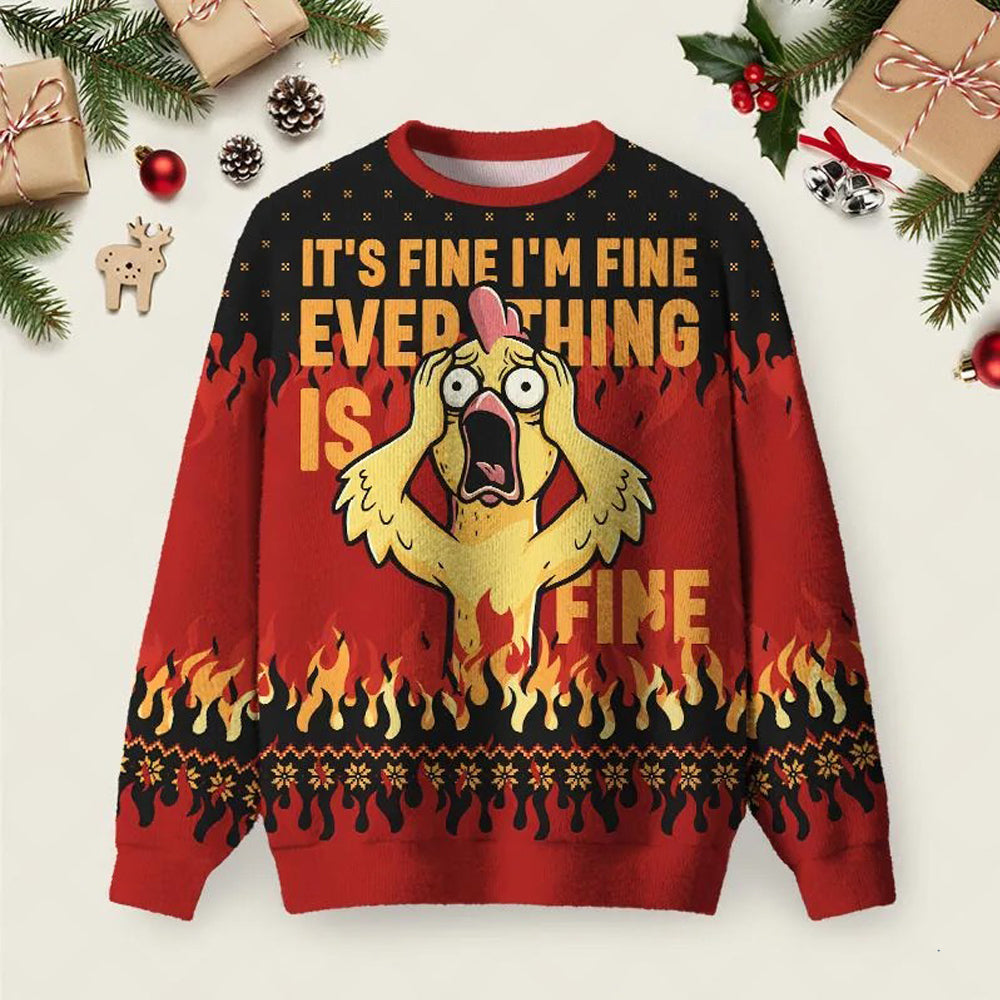 IT_S FINE Ugly Christmas Sweater Christmas Vacation Apparel Winter Clothes Gifts.jpeg