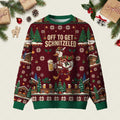 Off To Get Schnitzeled Ugly Christmas Sweater Christmas Day Clothes Xmas Attire Presents