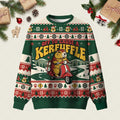 Off To Cause A Kerfuffle Ugly Christmas Sweater Cold Weather Clothes Xmas Apparel