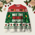 Not The Worst Employee Ugly Christmas Sweater Xmas Party Clothes Christmas Gifts.png