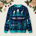 Holiday Meltdown Ugly Christmas Sweater Casual Christmas Party Outfits Xmas Apparel Gifts.png