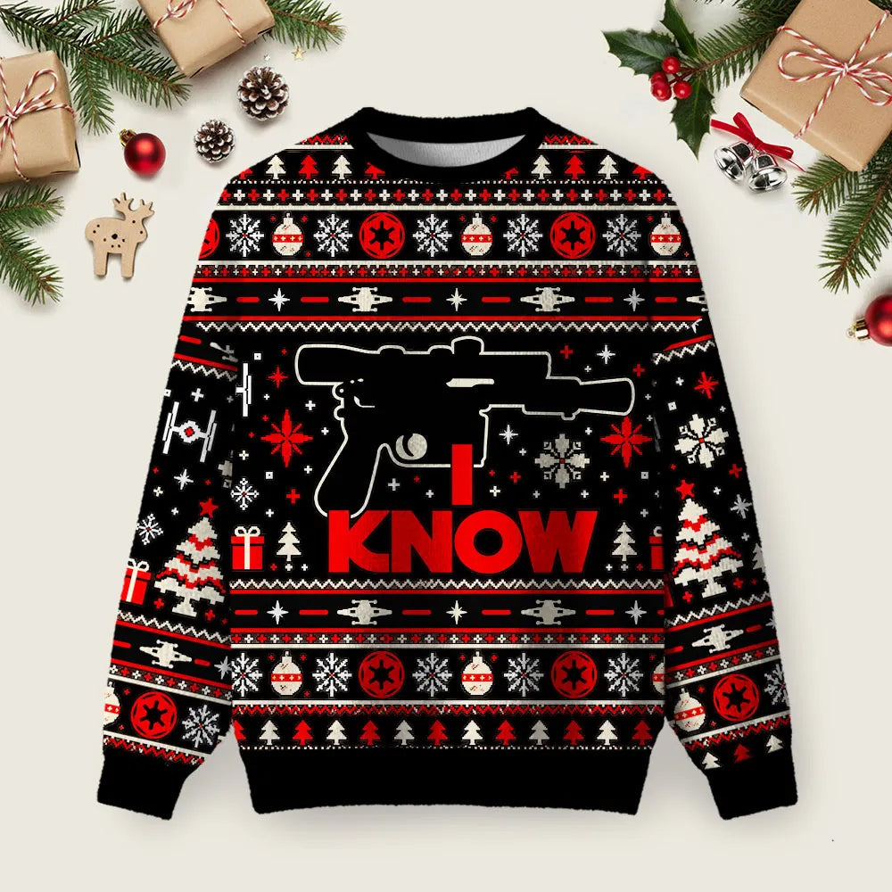 I Know Ugly Christmas Sweater Winter Clothing Xmas Apparel Christmas Outfits Ideas.png