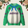 Resist Frog Suit Ugly Christmas Sweater Clothes To Get For Christmas Patriotic Xmas Apparel