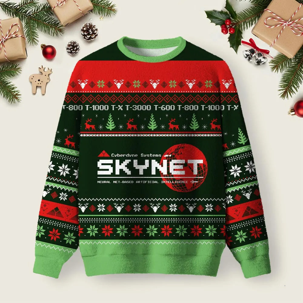 Skynet Ugly Christmas Sweater Winter Clothes Christmas Apparel Xmas Gifts Ideas.png