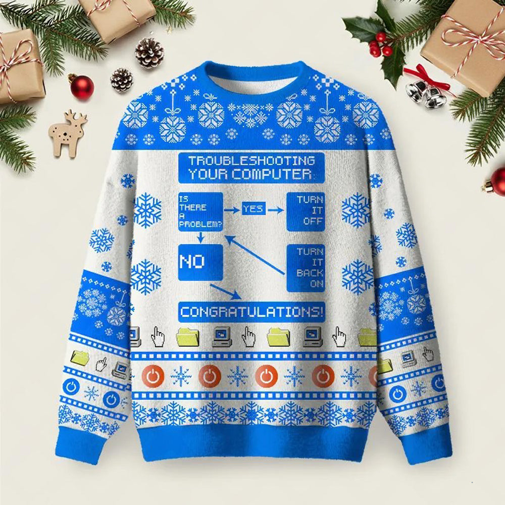 Troubleshooting Your Computer Ugly Christmas Sweater Xmas Clothing Festive Apparel.jpeg