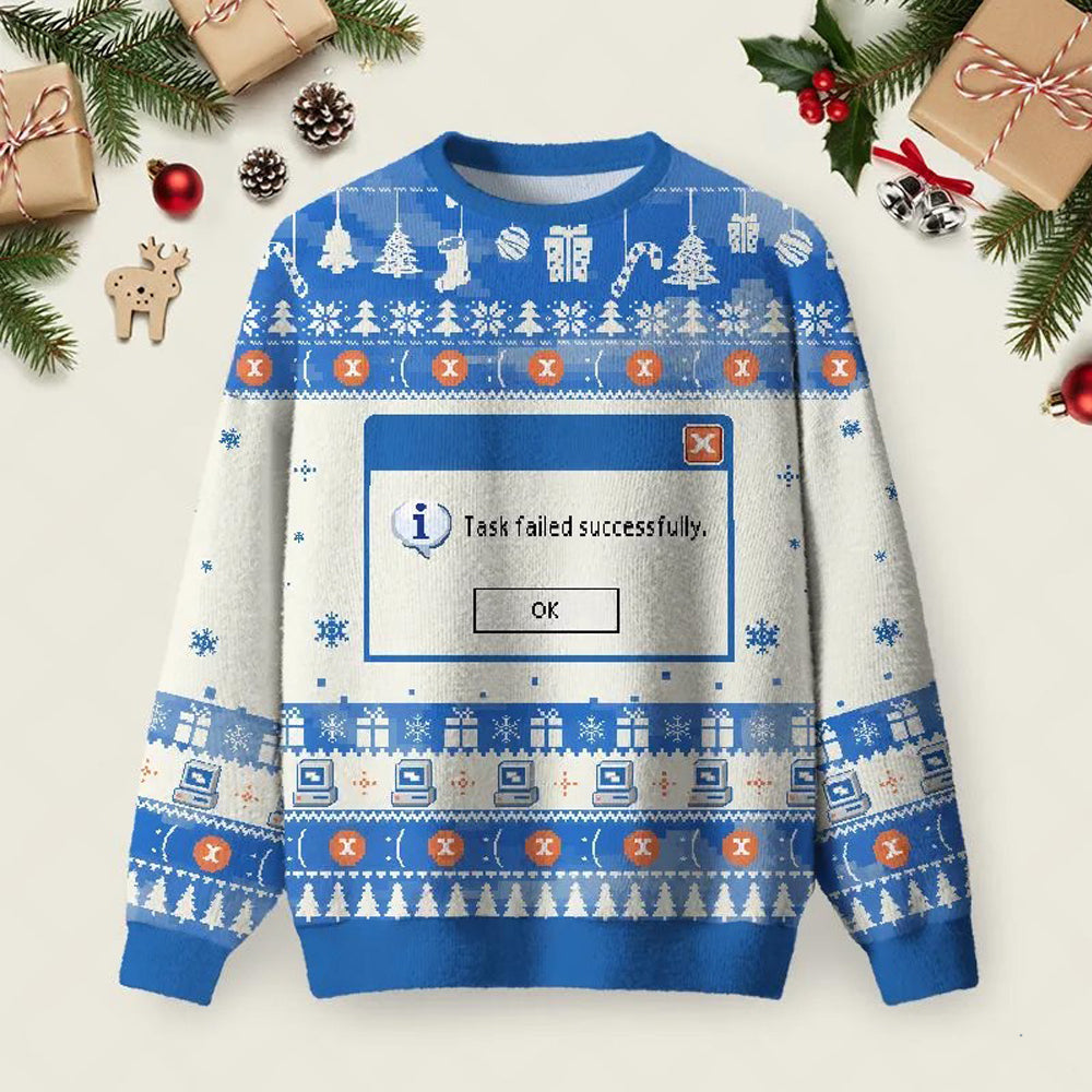 Task Failed Successfully Ugly Christmas Sweater Xmas Clothing Ideas Christmas Gifts.jpeg