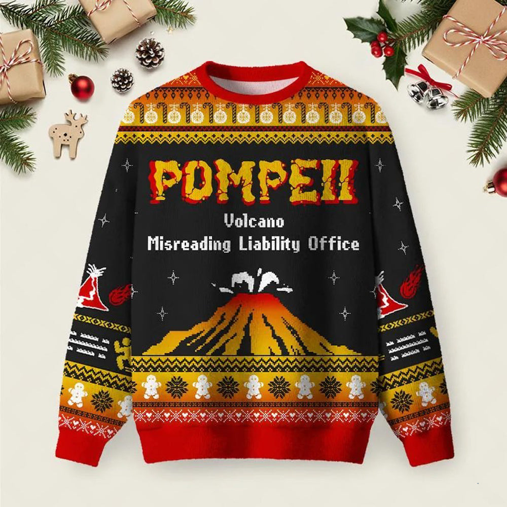 Pompeii Ugly Christmas Sweater Casual Christmas Outfits Xmas Apparel Winter Attire Gifts.jpeg