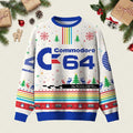 Commodore 64 Ugly Christmas Sweater Christmas Vacation Apparel Xmas Gifts For Husband