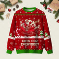Cat Santa Cats For Everybody Ugly Christmas Sweater Xmas Party Outfits Gifts For Cat Lovers