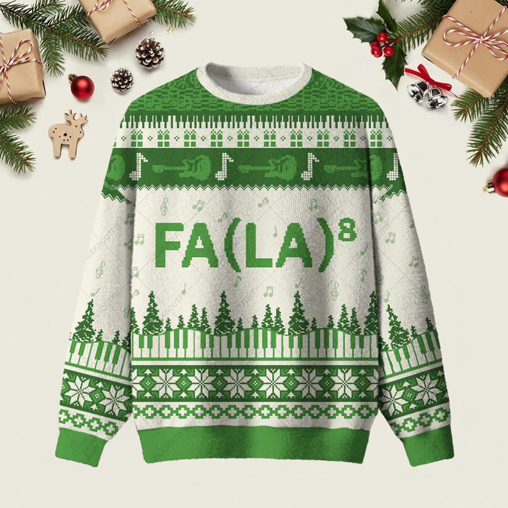 FALA Ugly Christmas Sweater Funny Holiday Sweaters Christmas Gifts For Boyfriend