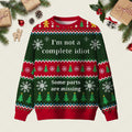 I_m Not A Complete Idiot Ugly Christmas Sweater Funny Xmas Sweaters Xmas Gifts For Brother