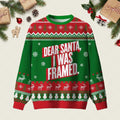 Dear Santa I Was Framed Ugly Christmas Sweater Xmas Party Outfits Christmas Gifts For BFF