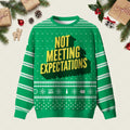 Not Meeting Expectations Ugly Christmas Sweater Funny Xmas Sweater Xmas Gifts For Coworkers