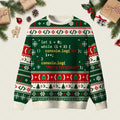 Javascript Code Loop Ho Ho Ho Ugly Christmas Sweater Warm Clothes For Winter Gifts