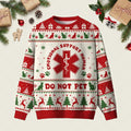 Emotional Support Human Ugly Christmas Sweater Funny Holiday Sweaters Gifts For Pet Owners